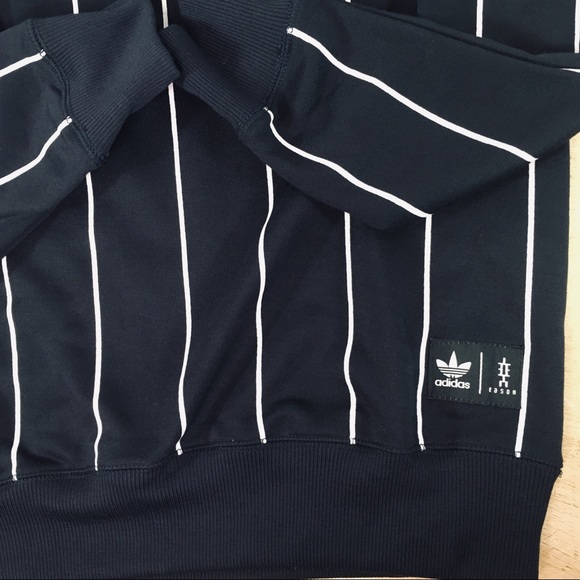 Adidas Eason Chan Extremely Rare Blue Striped Crew